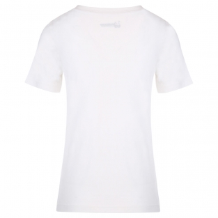 Luxe V-hals Dames Tshirt - wit